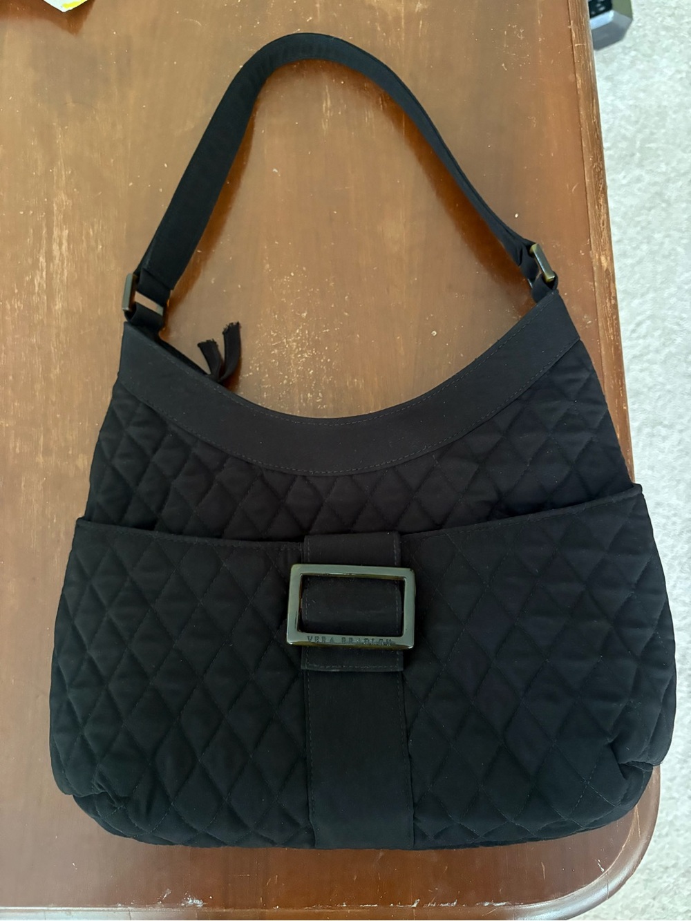 Vera Bradley black quilted purse